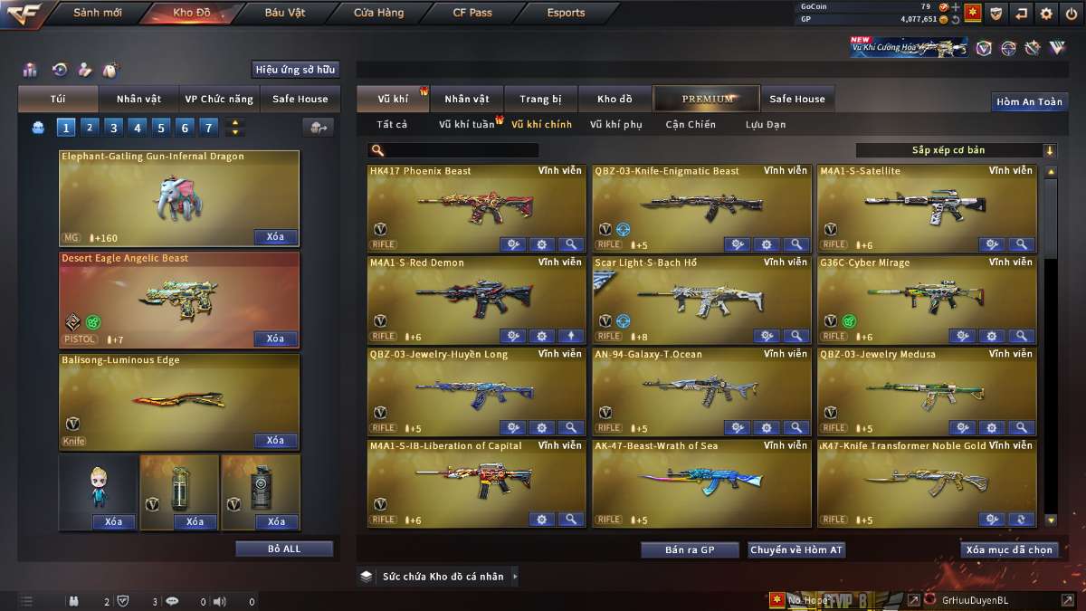 shop acc cf uy tin gia re